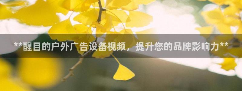 杏宇平台代理：**醒目的户外广告设备视频，提升您的品牌影响力**