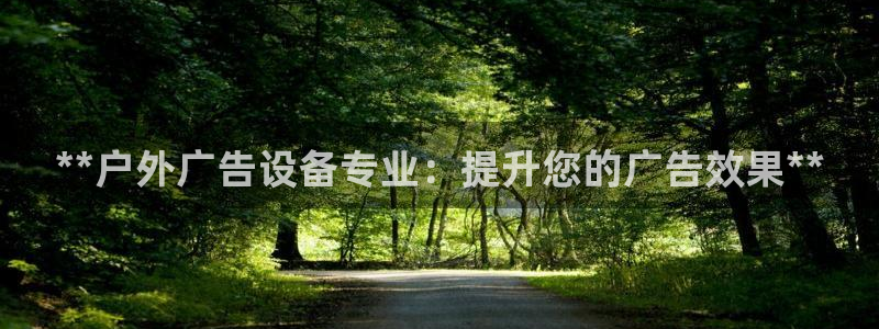 杏宇平台登陆：**户外广告设备专业：提升您的广告效果**