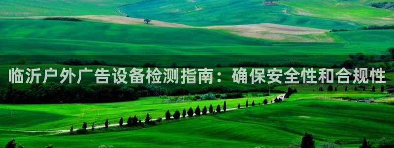 杏宇平台注册地址在哪里：临沂户外广告设备检测指南：确保安全性和合规性
