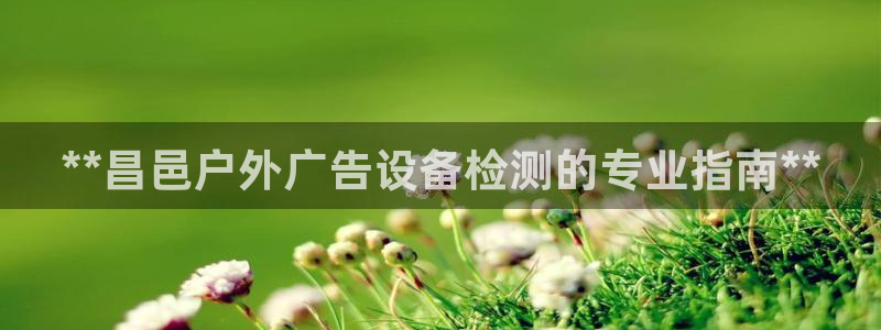杏宇平台是什么：**昌邑户外广告设备检测的专业指南**