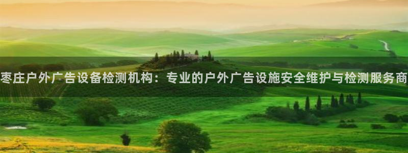 杏宇平台怎么样赚钱：枣庄户外广告设备检测