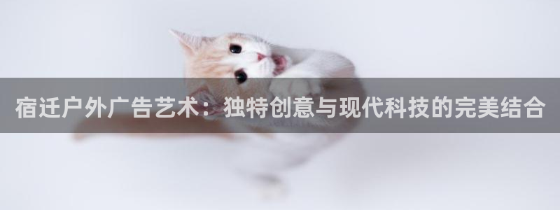 杏宇平台注册地址：宿迁户外广告艺术：独特创意与现代科技的完美结合