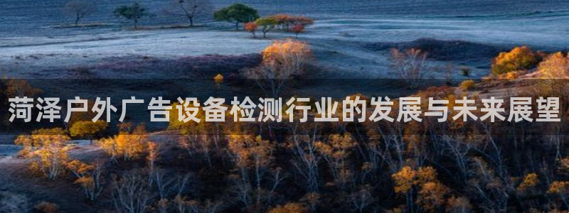 杏宇平台代理怎么样：菏泽户外广告设备检测行业的发展与未来展望