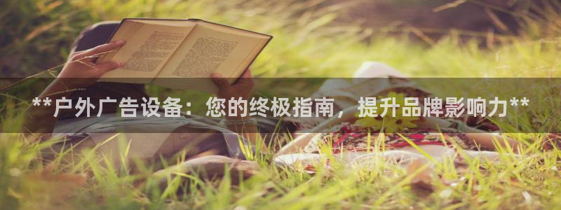 杏宇平台登陆：**户外广告设备：您的终极指南，提升品牌影响力**